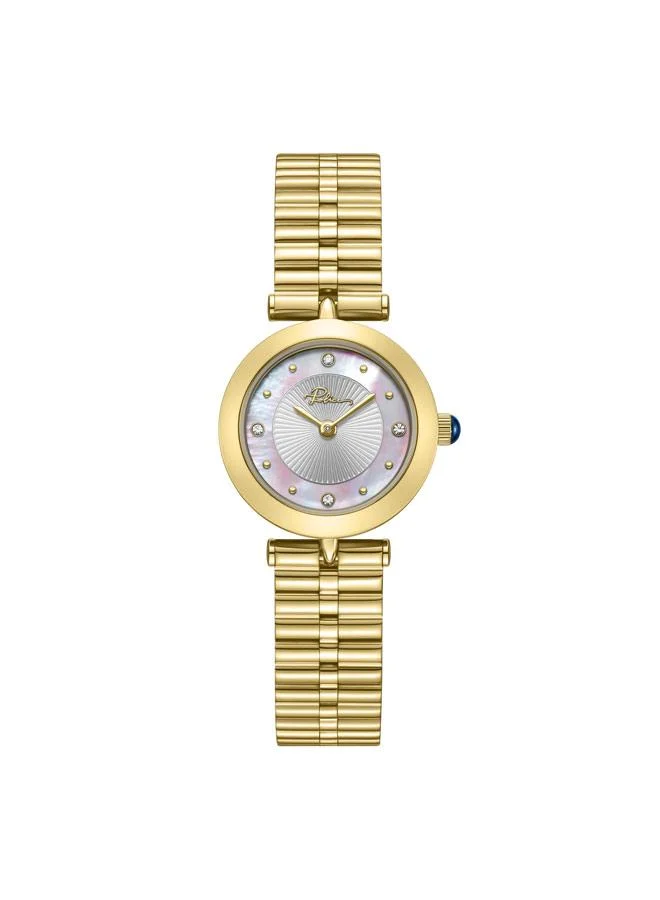 POLICE Agra White Dial Stainless Steel Bracelet Analog Watch for Women, 24mm